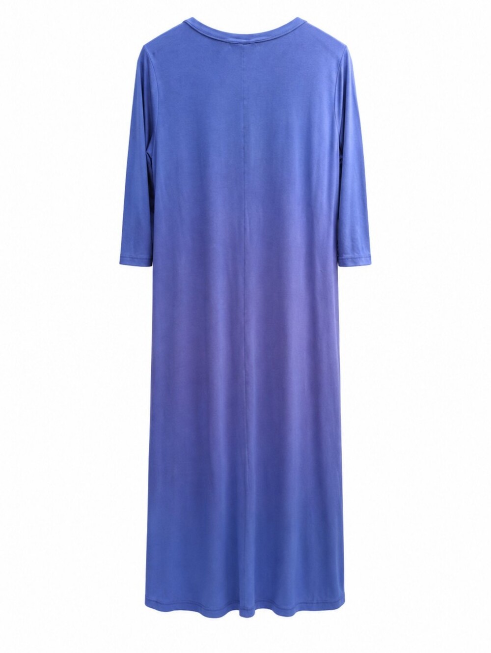 Annabelle High Low Maxi Tunic Dress Blue Purple Boho Flowy L Chic Casual - Picture 4 of 10